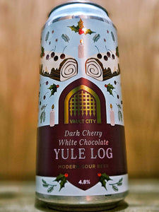 Vault City - Dark Cherry White Chocolate Yule Log