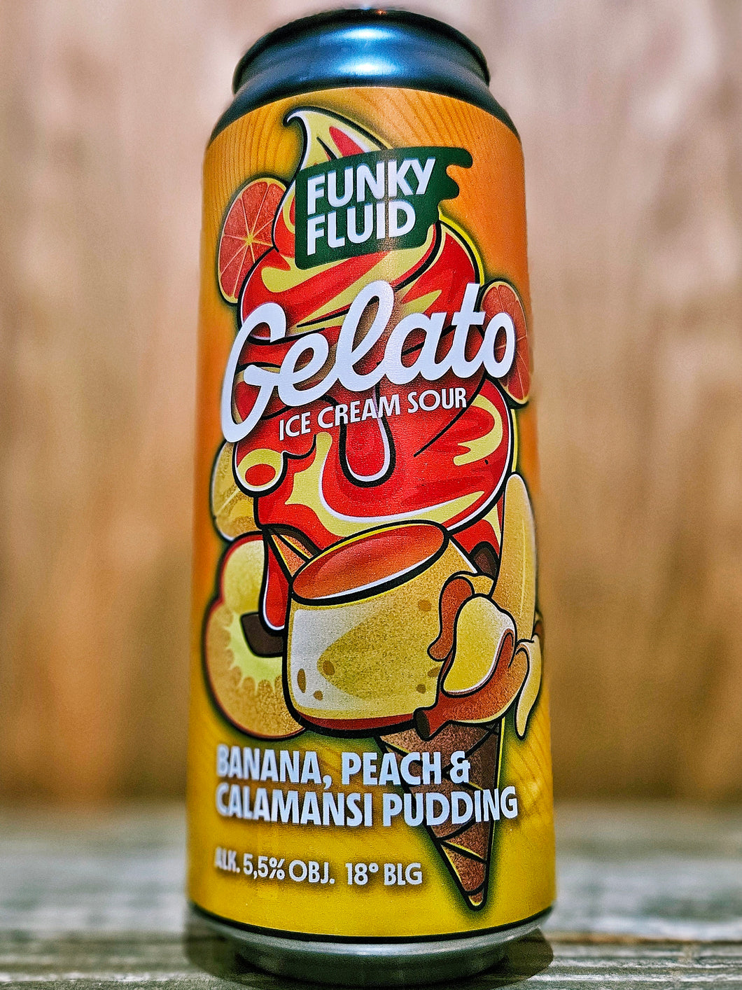 Funky Fluid - Gelato: Banana Peach Calamansi Pudding